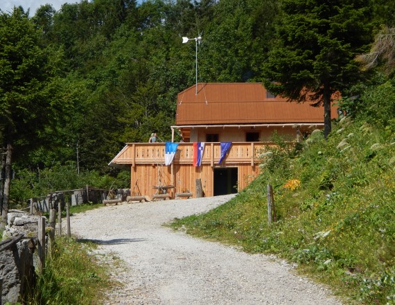 Die Hütte am alten Loibl