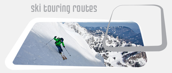 Ski touring routes