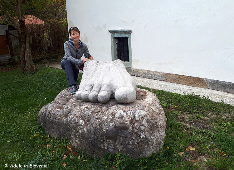 Foot besides Tržič museum