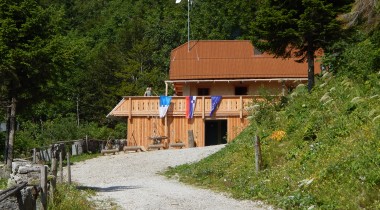 Die Hütte am alten Loibl