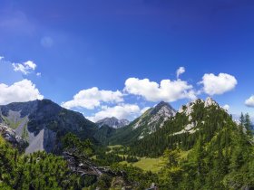 Blick vom Gipfel des Klettersteigs Foto: Uroš Švigelj
